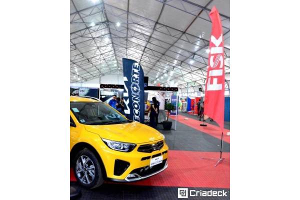 Feira Empreenda Caraguatatuba 2022: Criadeck Reforça Segurança Com Piso Plástico Pixel.